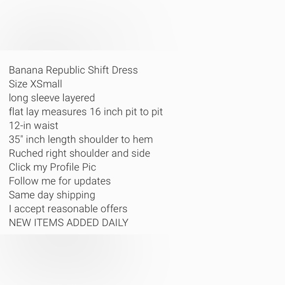 NWT $ 119 Banana Republic Long Sleeve Dress Size Ruched Grey XS extra soft - Picture 3 of 7